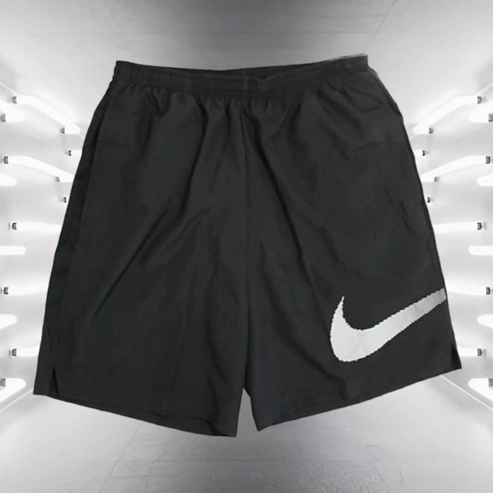 Nike Men's Black City Core GX Swoosh Lined Running Shorts M Medium AA4949 010
